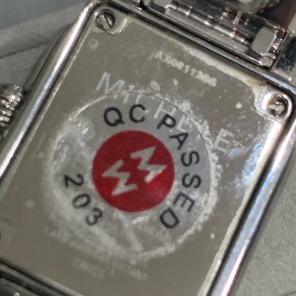 Michele Deco Mini Diamond & Stainless Steel Watch - Picture 5 of 7